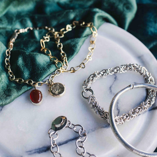 Byzantine-Style Sterling Silver Bracelet