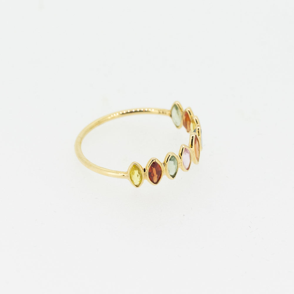 Rainbow Sapphire 18ct Gold Ring