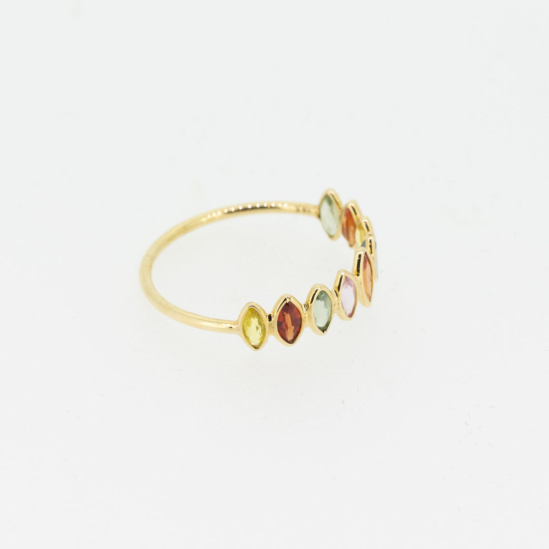 Rainbow Sapphire 18ct Gold Ring