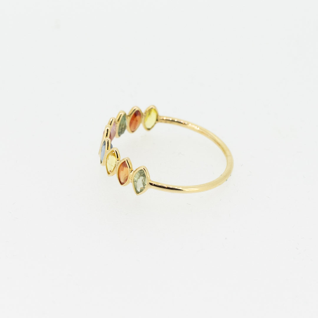 Rainbow Sapphire 18ct Gold Ring