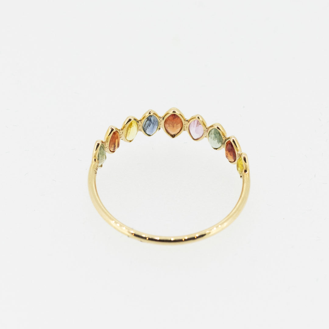 Rainbow Sapphire 18ct Gold Ring