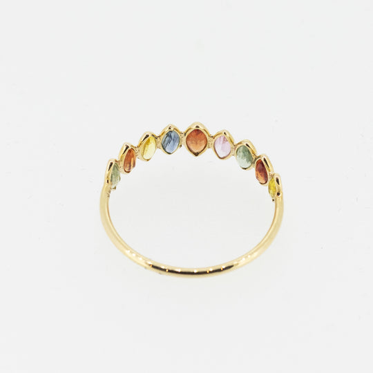 Rainbow Sapphire 18ct Gold Ring