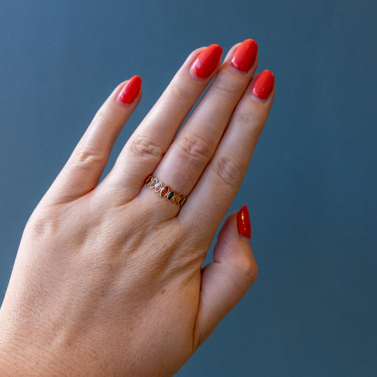 Rainbow Sapphire 18ct Gold Ring