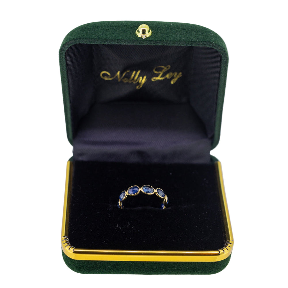 14ct Gold Blue Sapphire Eternity Ring