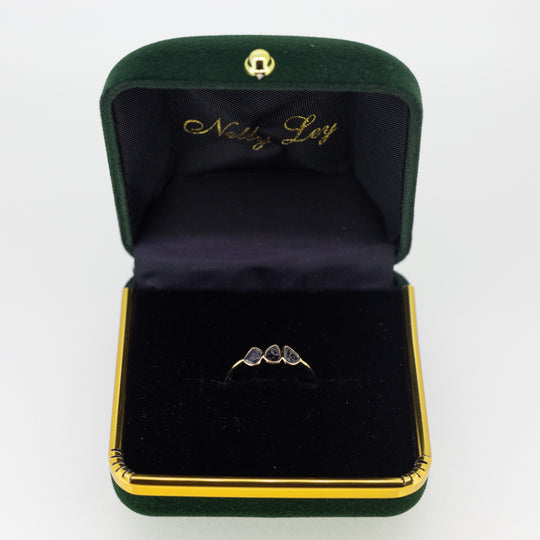 9ct Gold Sliced Diamond Ring