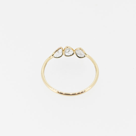 9ct Gold Sliced Diamond Ring