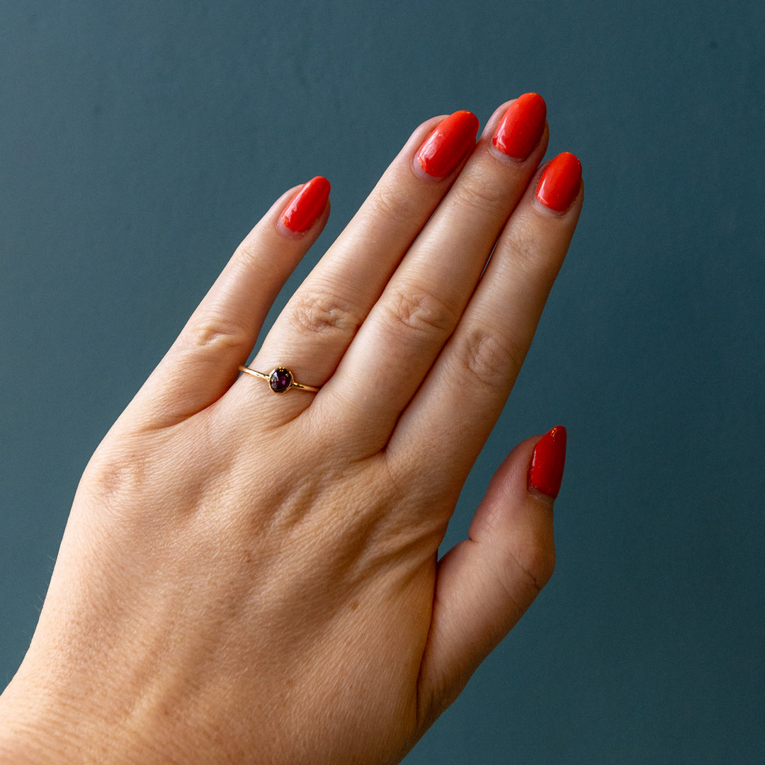 14ct Star Ruby Gold Ring
