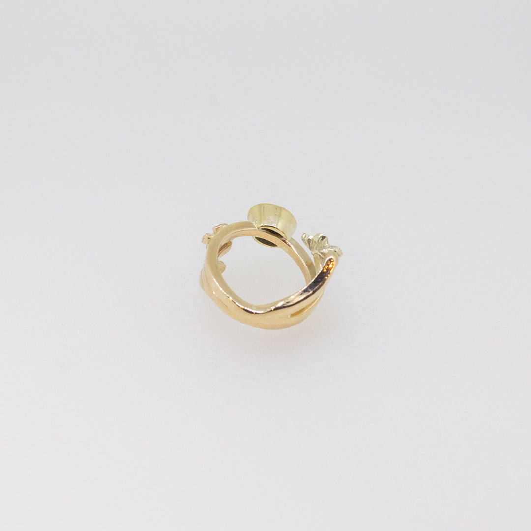 9ct Gold Blue Sapphire & Diamond Blue Ring