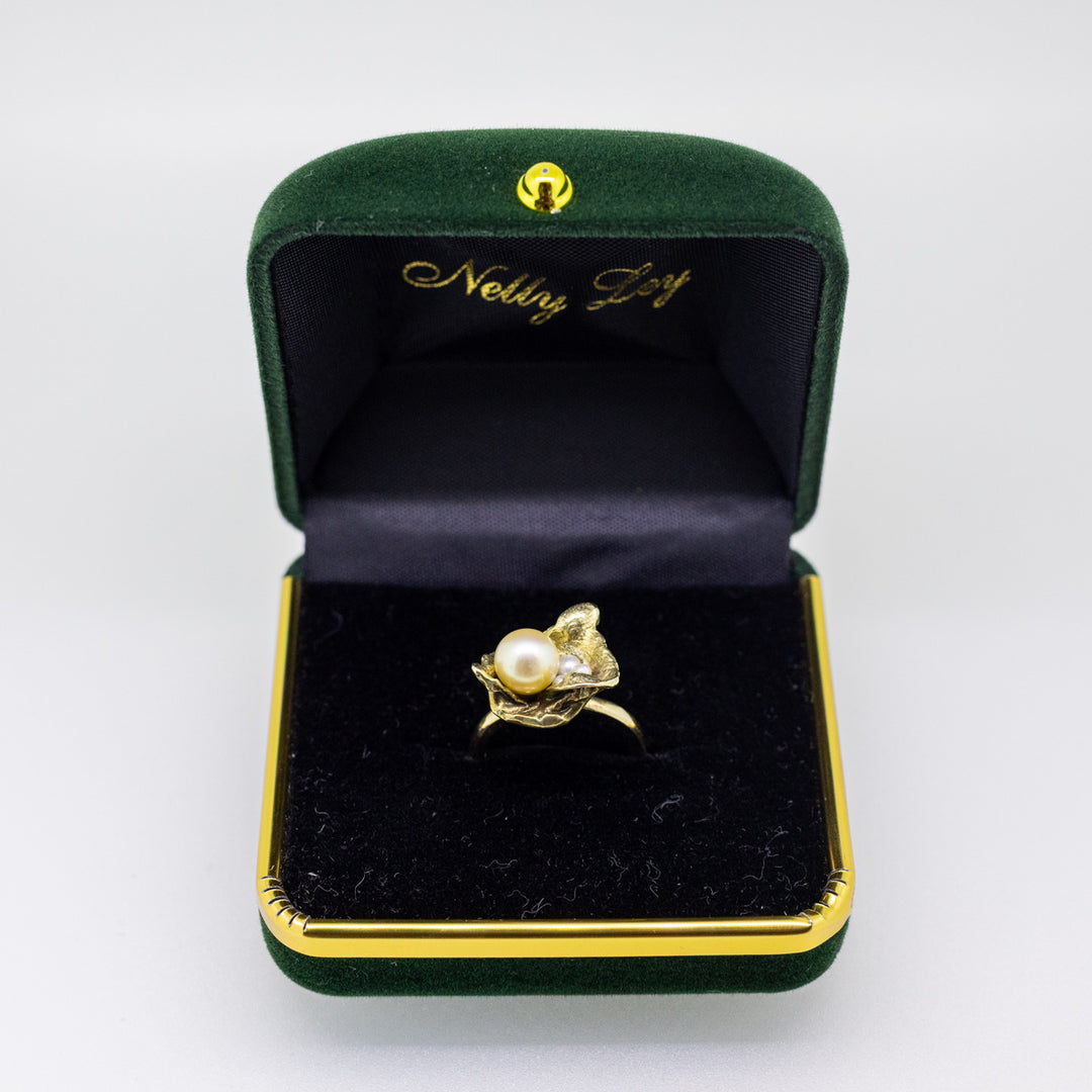 9ct Gold Freshwater & Akoya Pearl Ring