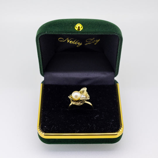 9ct Gold Freshwater & Akoya Pearl Ring