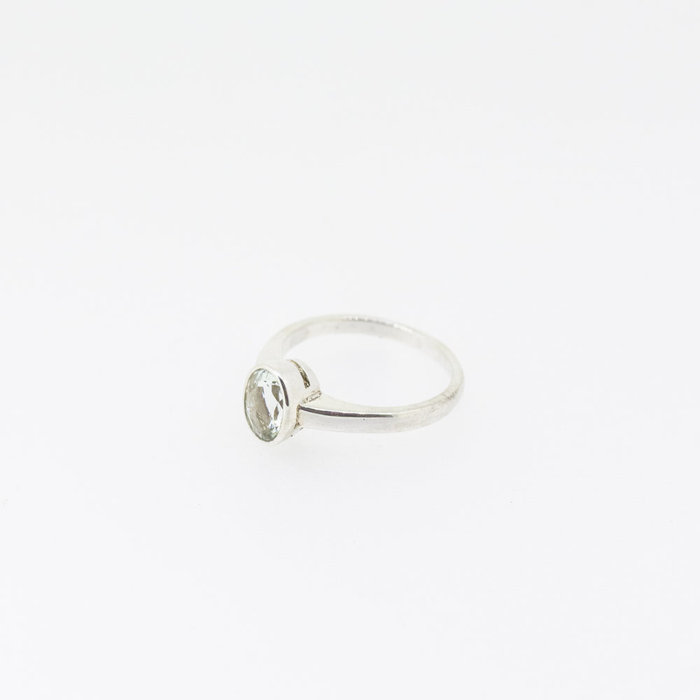 Sterling Silver Aquamarine Ring