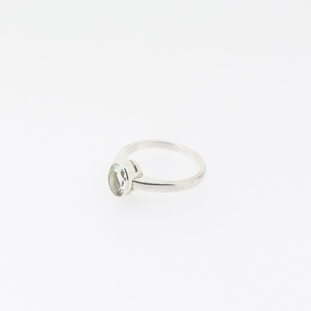Sterling Silver Aquamarine Ring