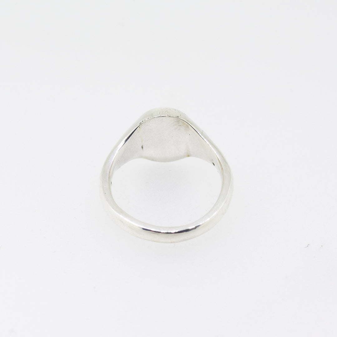 Sterling Silver Oval Signet Ring