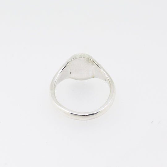 Sterling Silver Oval Signet Ring