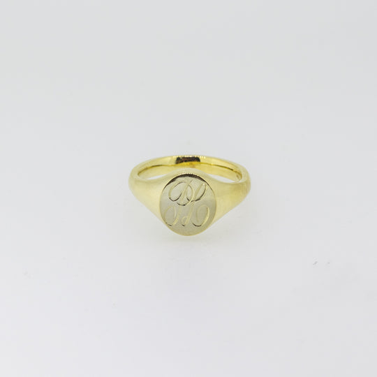 9ct Gold Oval Signet Ring
