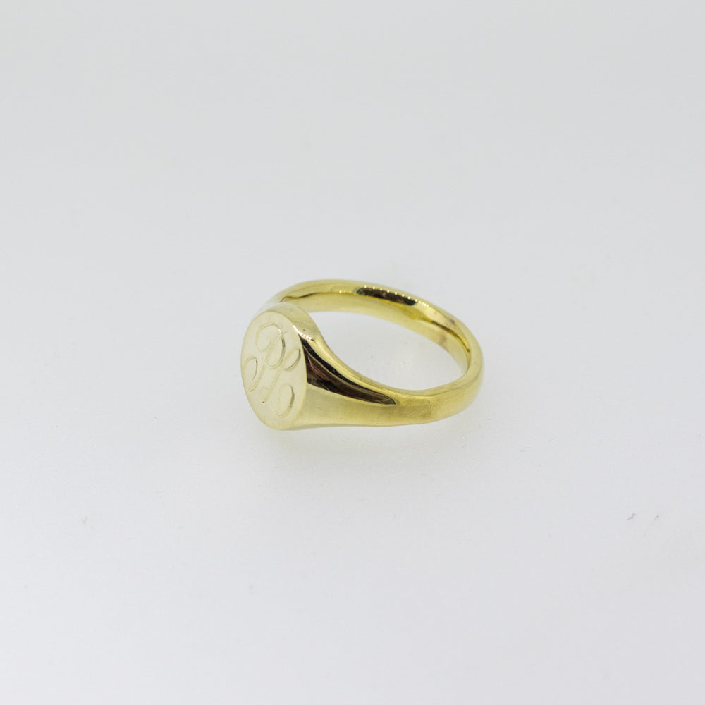 9ct Gold Oval Signet Ring
