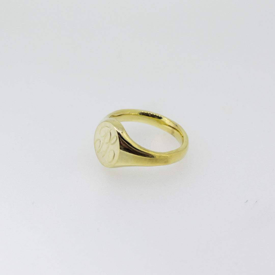 9ct Gold Oval Signet Ring