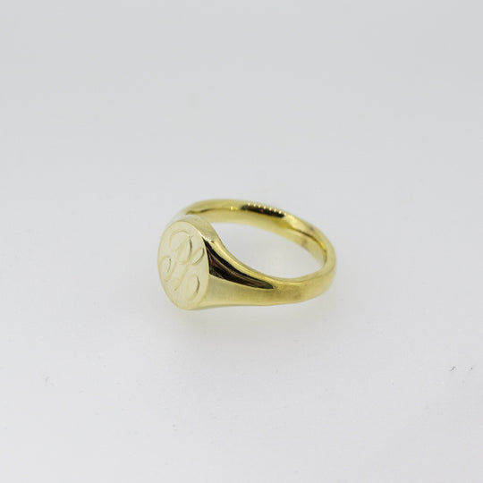 9ct Gold Oval Signet Ring