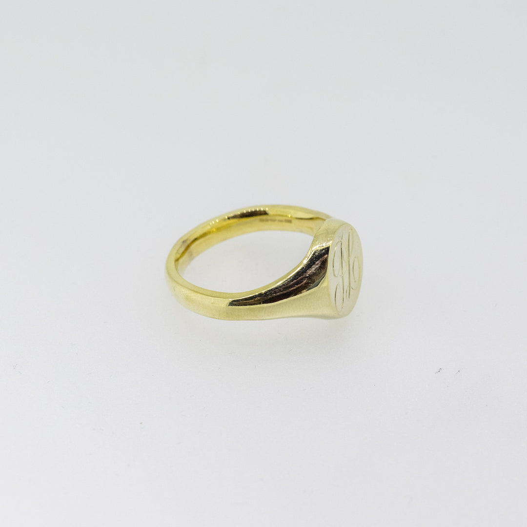 9ct Gold Oval Signet Ring