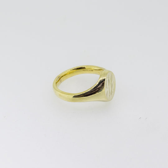 9ct Gold Oval Signet Ring