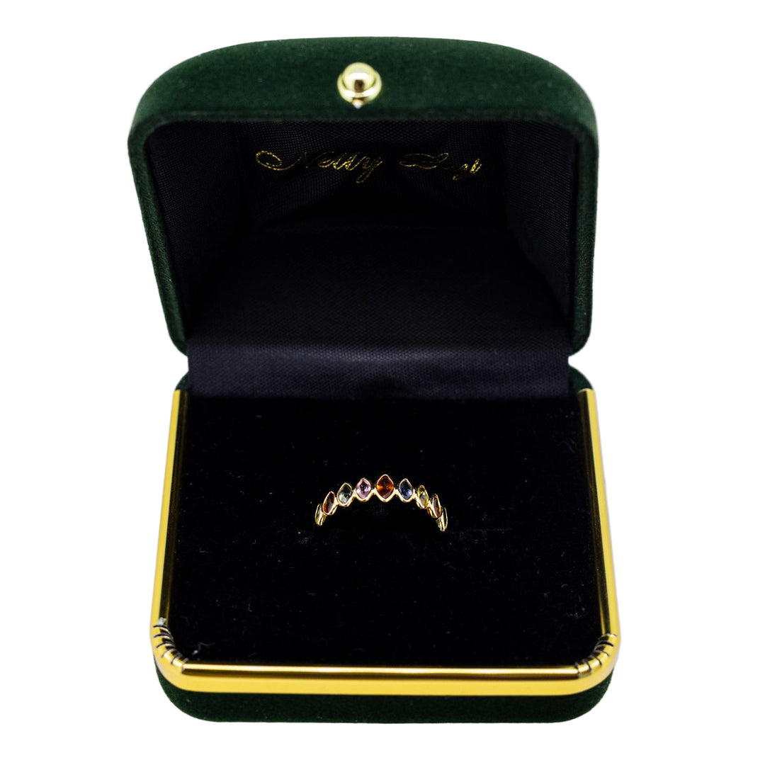 Rainbow Sapphire 18ct Gold Ring