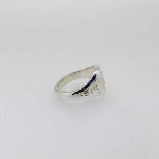 Sterling Silver Family Crest Signet Ring