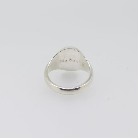 Sterling Silver Family Crest Signet Ring