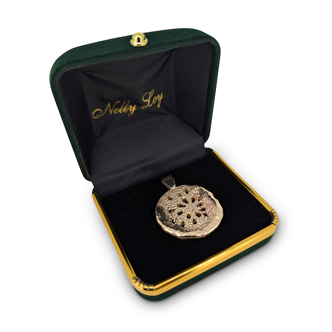 9ct Gold Nebula Pendant – Heavyweight Yellow & Rose Gold