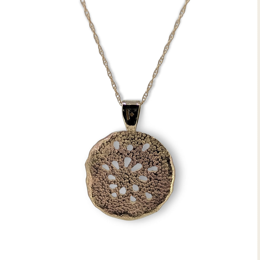 9ct Gold Nebula Pendant – Heavyweight Yellow & Rose Gold