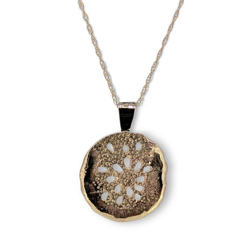 9ct Gold Nebula Pendant – Heavyweight Yellow & Rose Gold