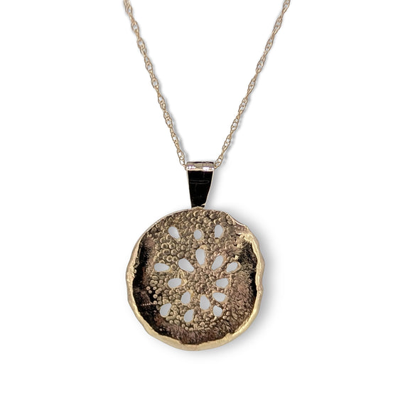 9ct Gold Nebula Pendant – Heavyweight Yellow & Rose Gold