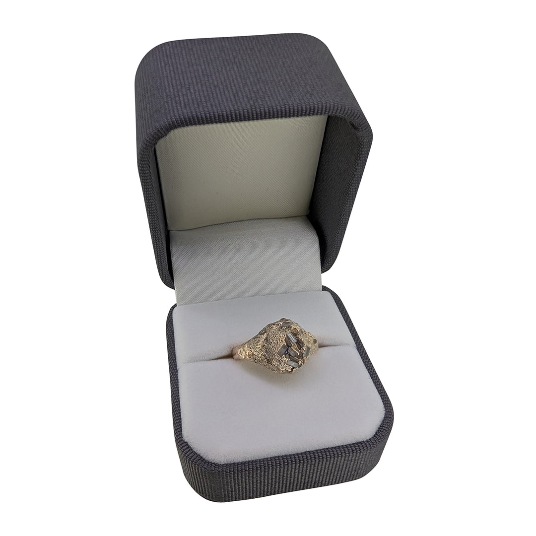 9ct Rose Gold Divorce Signet Ring – Bespoke Reclaimed Wedding Ring with Natural Diamonds