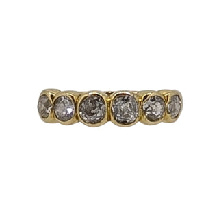 18ct Yellow Gold Six-Stone Old Cut Diamond Ring –  Artisan Design