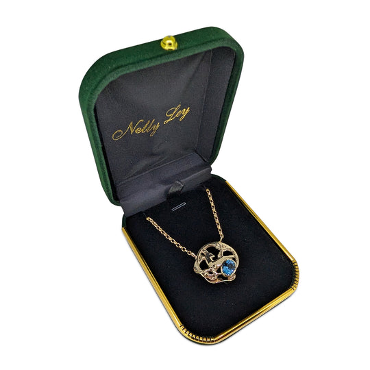 9ct Gold Swiss Topaz Deer Pendant