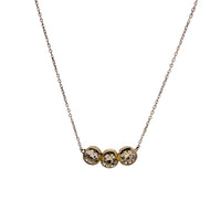 18ct White Gold Diamond Trilogy Necklace