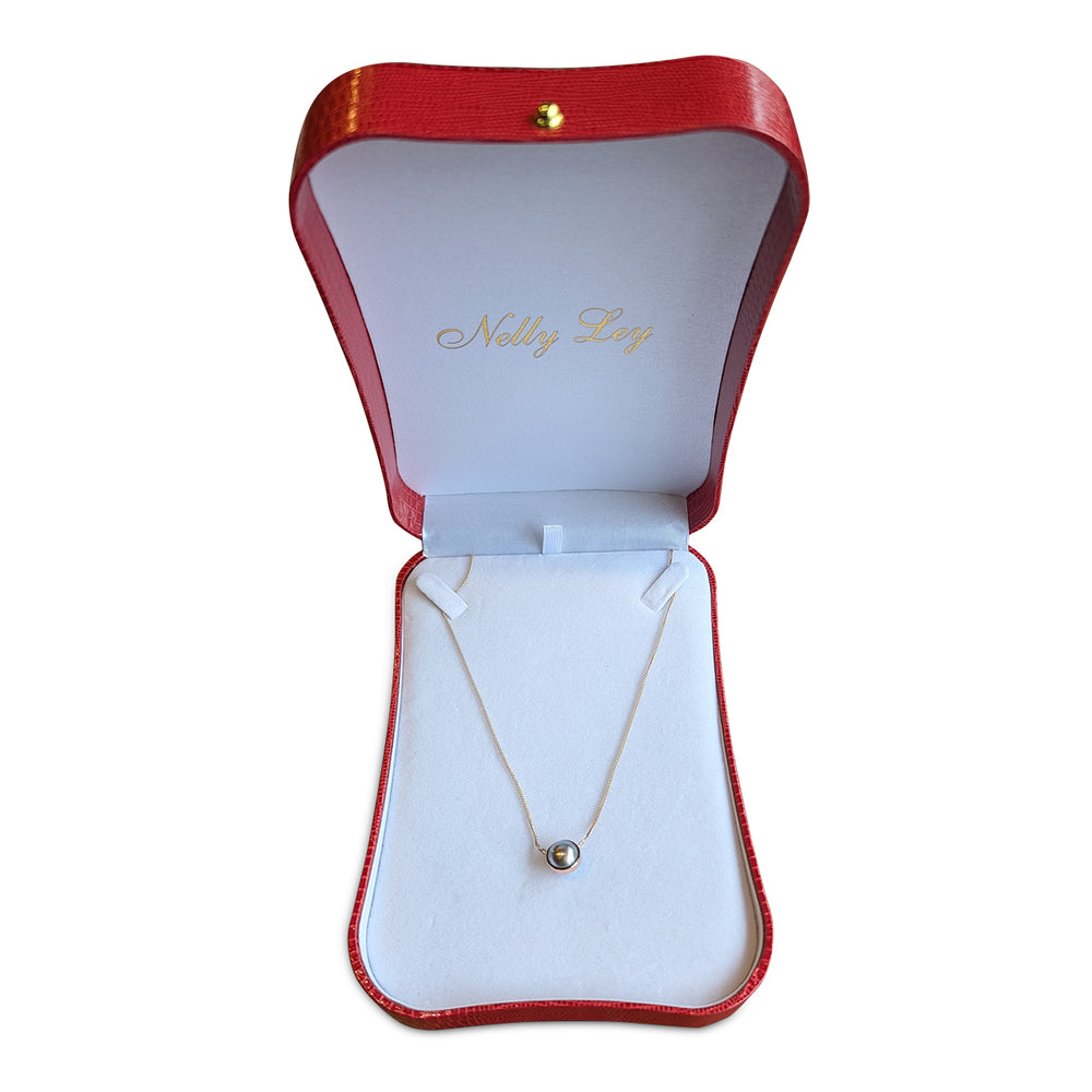 9ct Rose Gold Tahitian Pearl Necklace – Modern Artisan Design