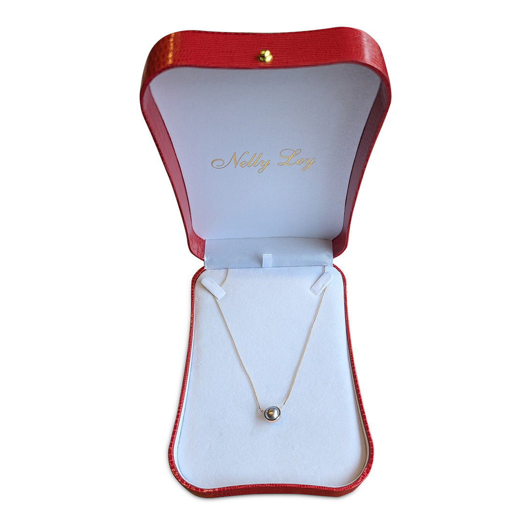 9ct Rose Gold Tahitian Pearl Necklace – Modern Artisan Design