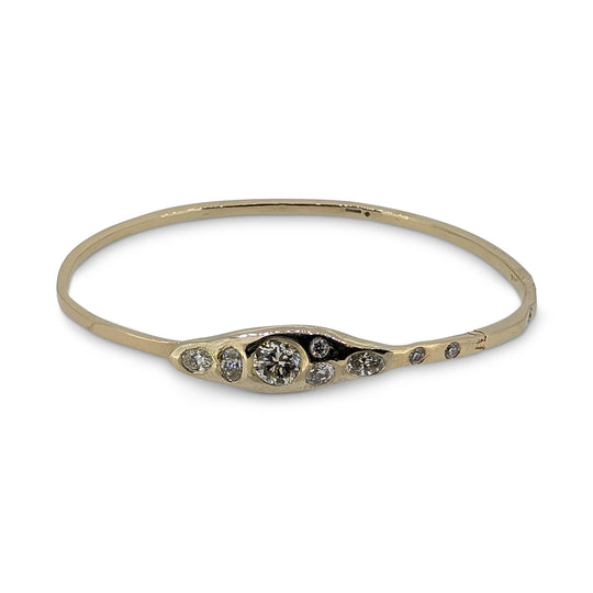 Luxury Bespoke Diamond Bracelet in 14ct Yellow Gold – Natural Diamonds
