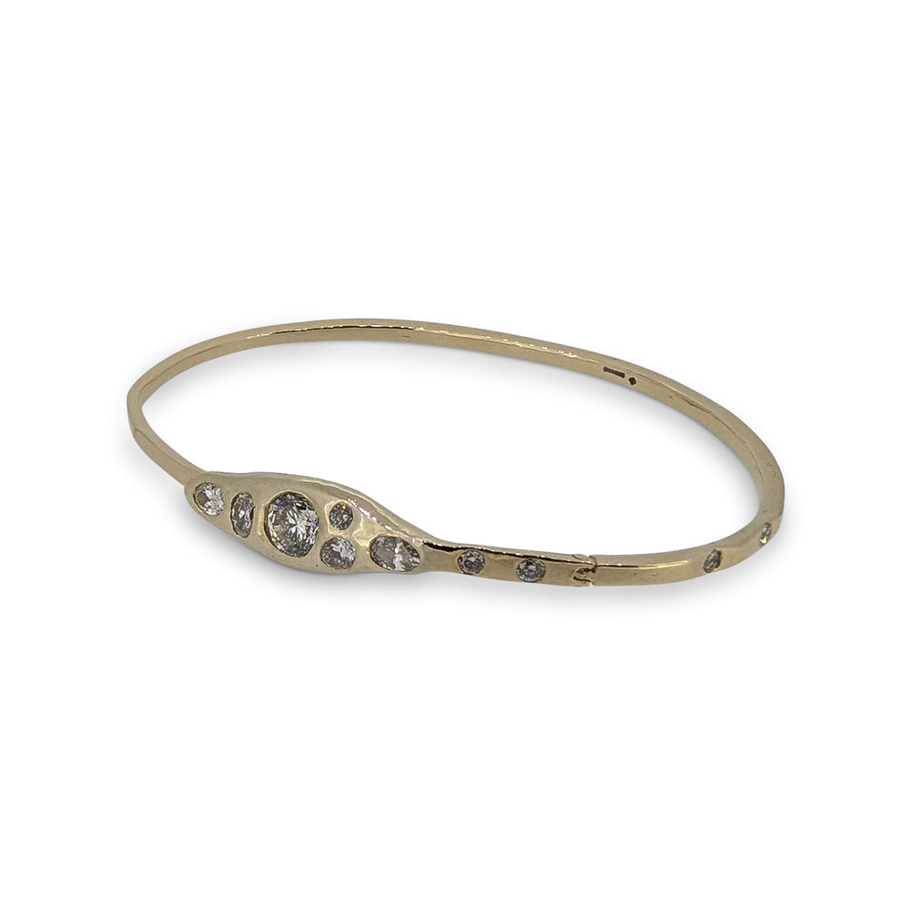 Luxury Bespoke Diamond Bracelet in 14ct Yellow Gold – Natural Diamonds