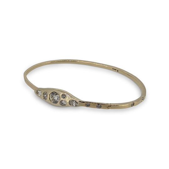Luxury Bespoke Diamond Bracelet in 14ct Yellow Gold – Natural Diamonds