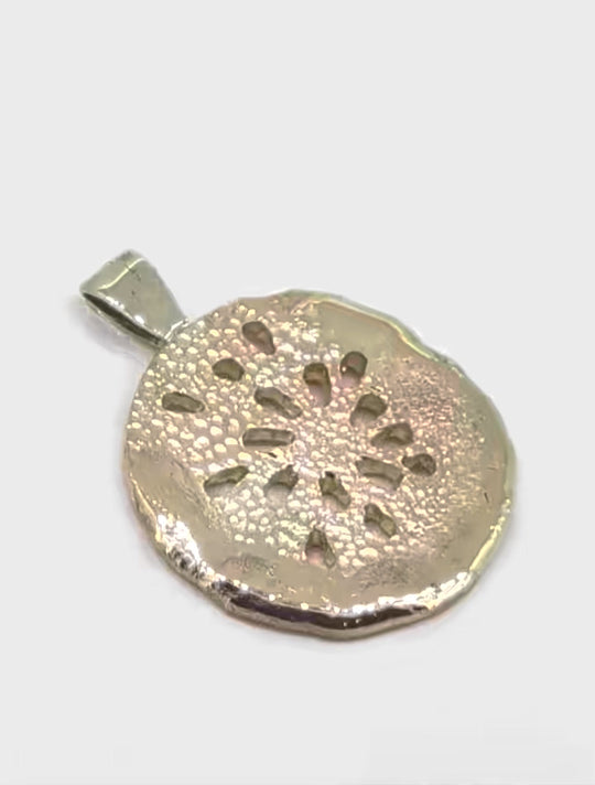 9ct Gold Nebula Pendant – Heavyweight Yellow & Rose Gold
